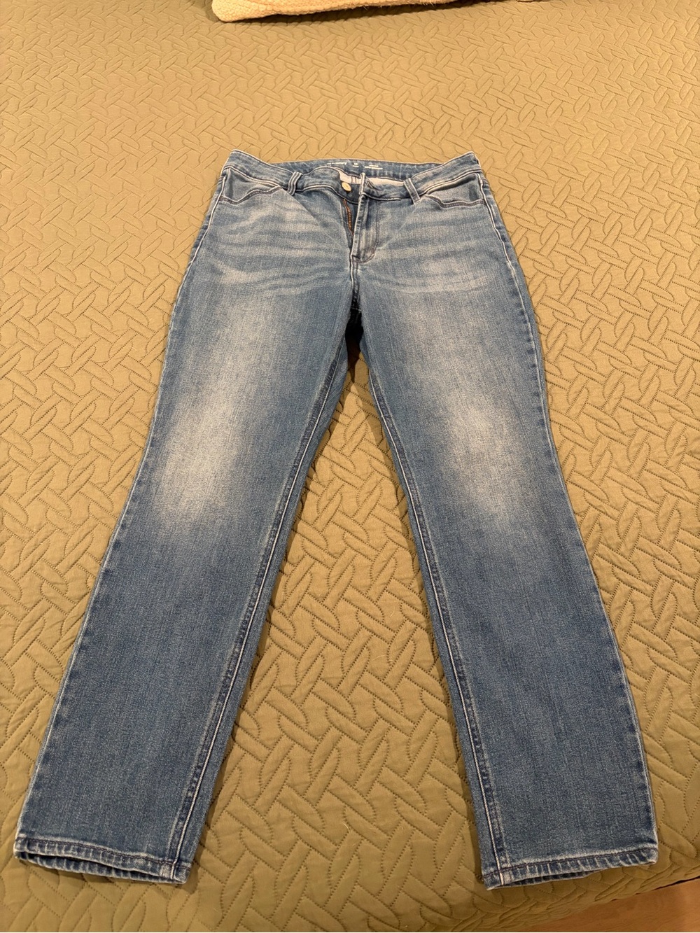 Old Navy Light Blue Straight-Leg Jeans